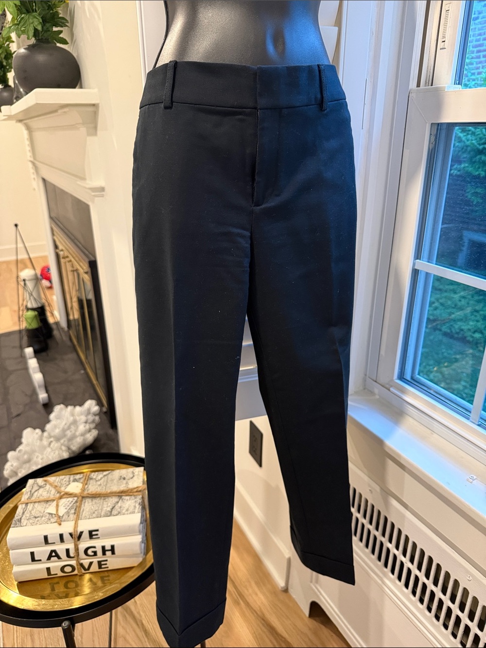 Banana Republic Black Skirt with Pink Trim